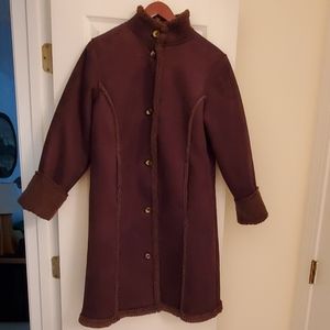 L.L. Bean brown Faux fur winter coat